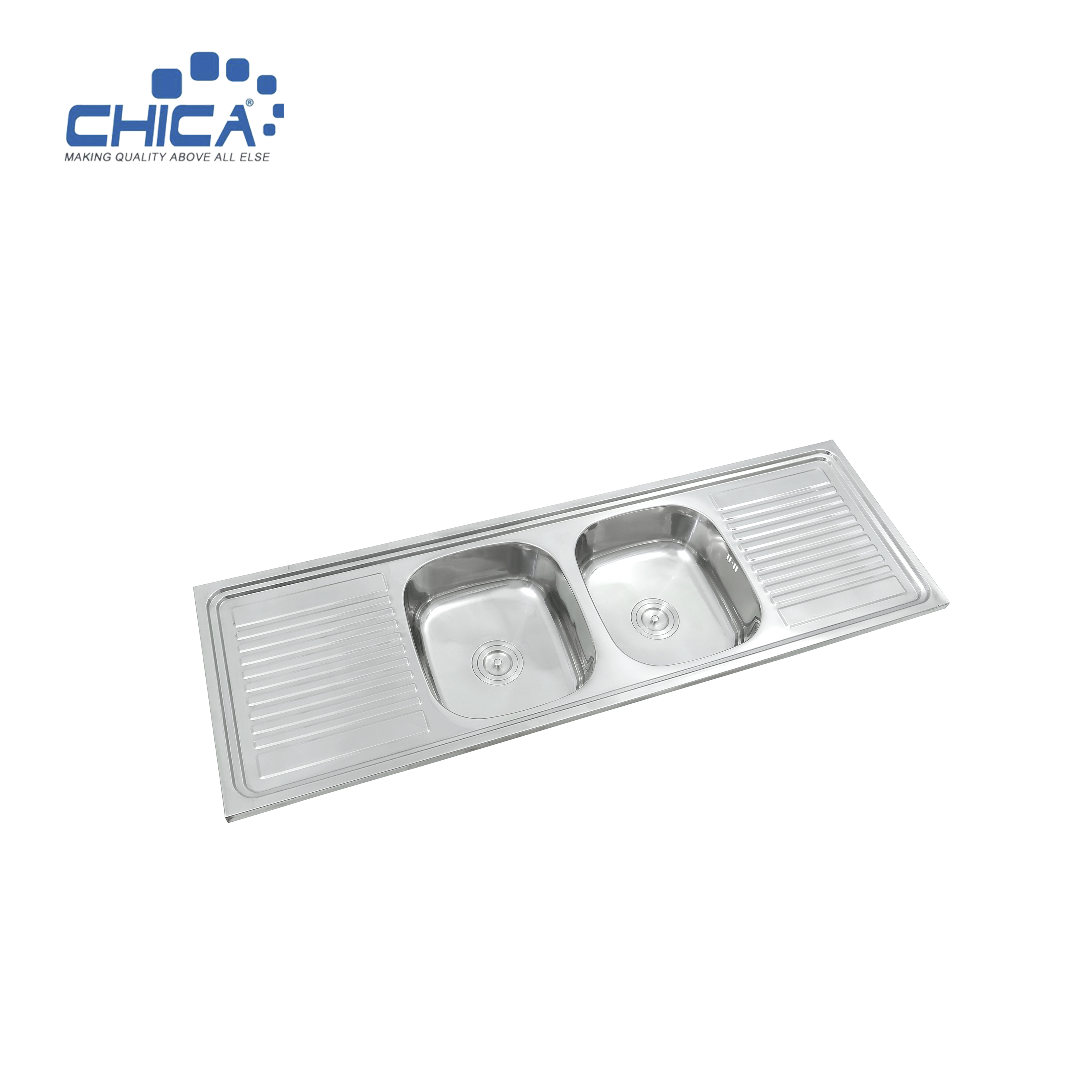 Quality MG4092 Stainless Steel Kitchen Sink SUS304 Double Bowl Pressed House Kitchen Sink for sale
