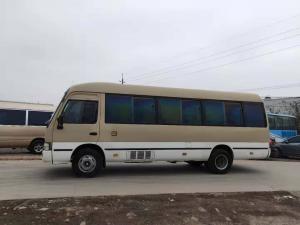 Quality japan brand toyota coaster 30 seats diesel fuel second hand medium-sized bus 4x2 coaster on sale for sale