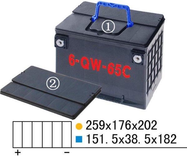 Plastic Battery Mould For 6-QW-65C PP Automobile battery