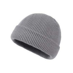 Quality 100% Acrylic Winter Beanies And Caps Warm Men Cable Knit Hat for sale