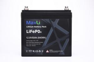 Quality Lifepo4 Battery 12v 50ah For Boat Camper RV Solar Storage System for sale
