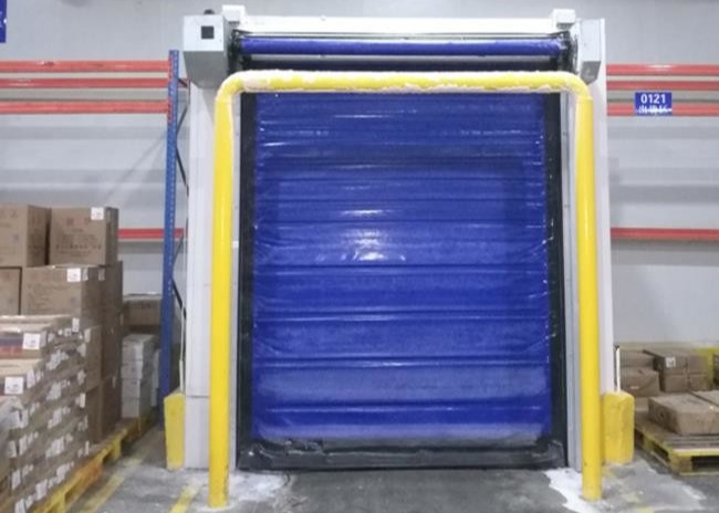 IP55 Industrial Fast Acting Rapid Roll Up Doors PVC Thermal Insulated 2.0M/S for sale