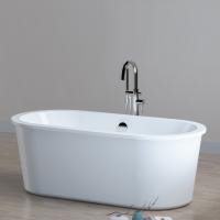 China Oval Shaped Free Standing Bathtubs Solid Surface Artificial Stone for sale