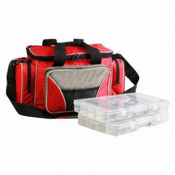 Quality Duffle Bag with Water Bottle Holder and Utility Boxes  for sale