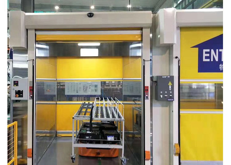 PVC Industrial High Speed Roller Shutter Door 6000mm 220V Automatic Open for sale