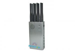 China 8w High Power Cell Phone GPS Jammer / Blocker 8 Bands With 30m Range on sale