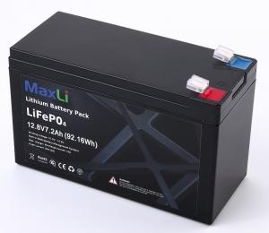 Quality Rechargeable 12 Volt 7.2AH Lithium Lifepo4 Battery for sale