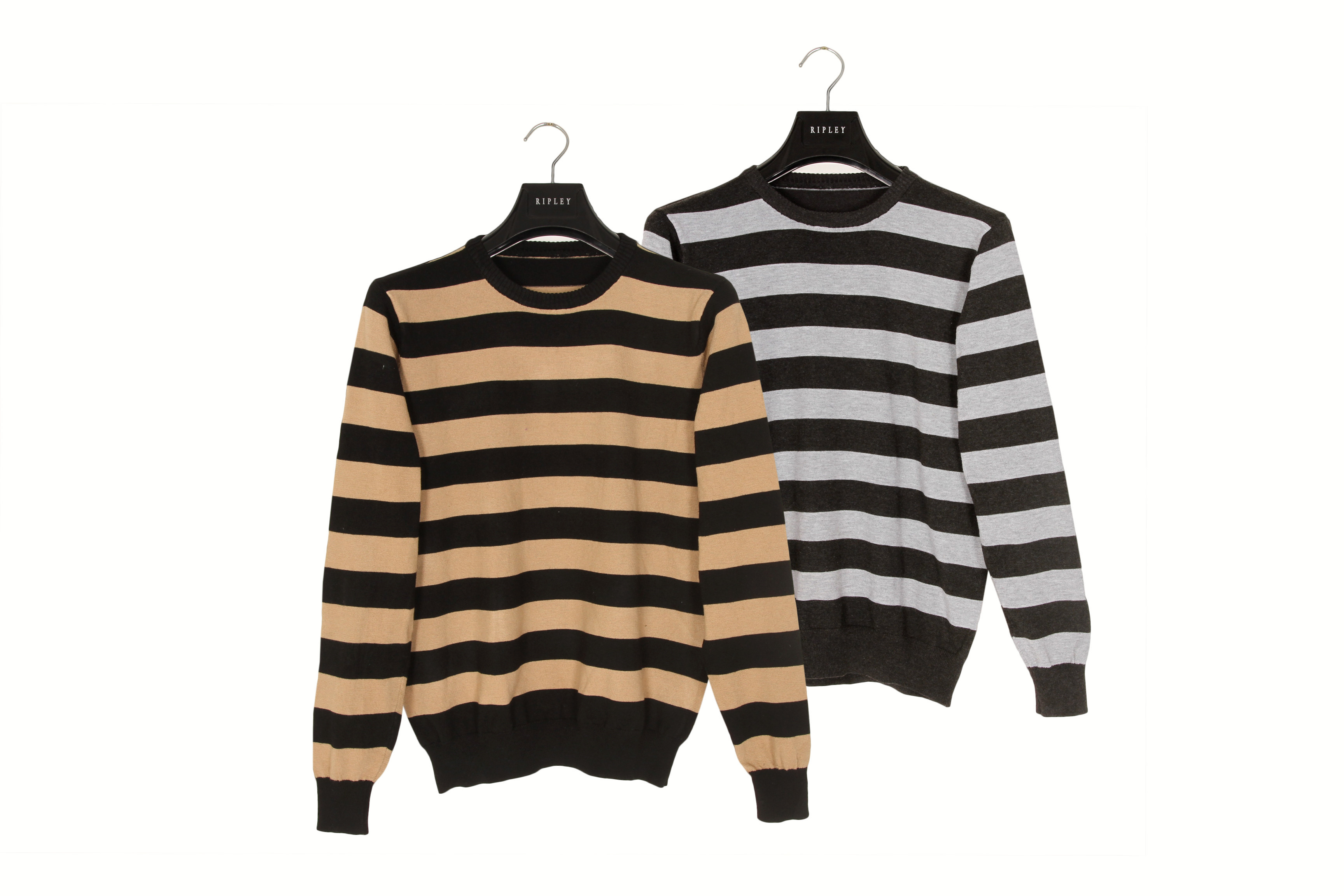 Buy Polyester Womens Striped Long Sleeve Sweater For Autumn at wholesale prices