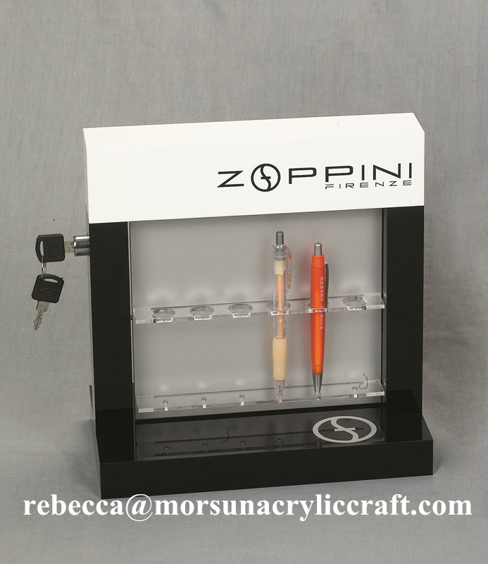 Quality China supplier handmade large acrylic pen / pencil display stand for store for sale