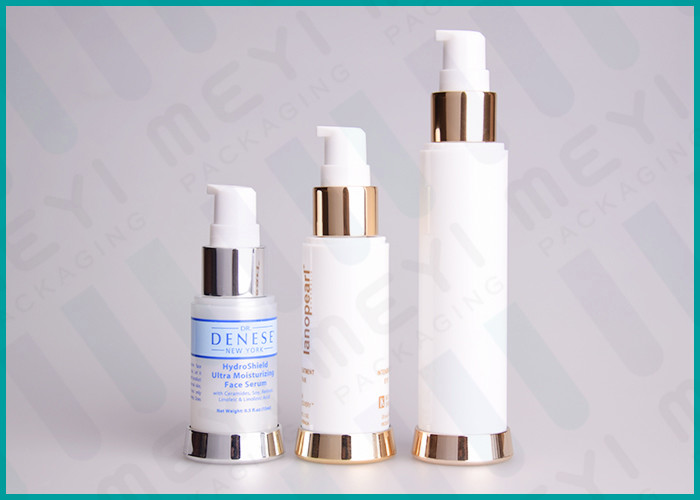 Quality Silkscreen Printing PP Cosmetic Pump Bottle Airless Dispenser Bottles With SAN Cap for sale