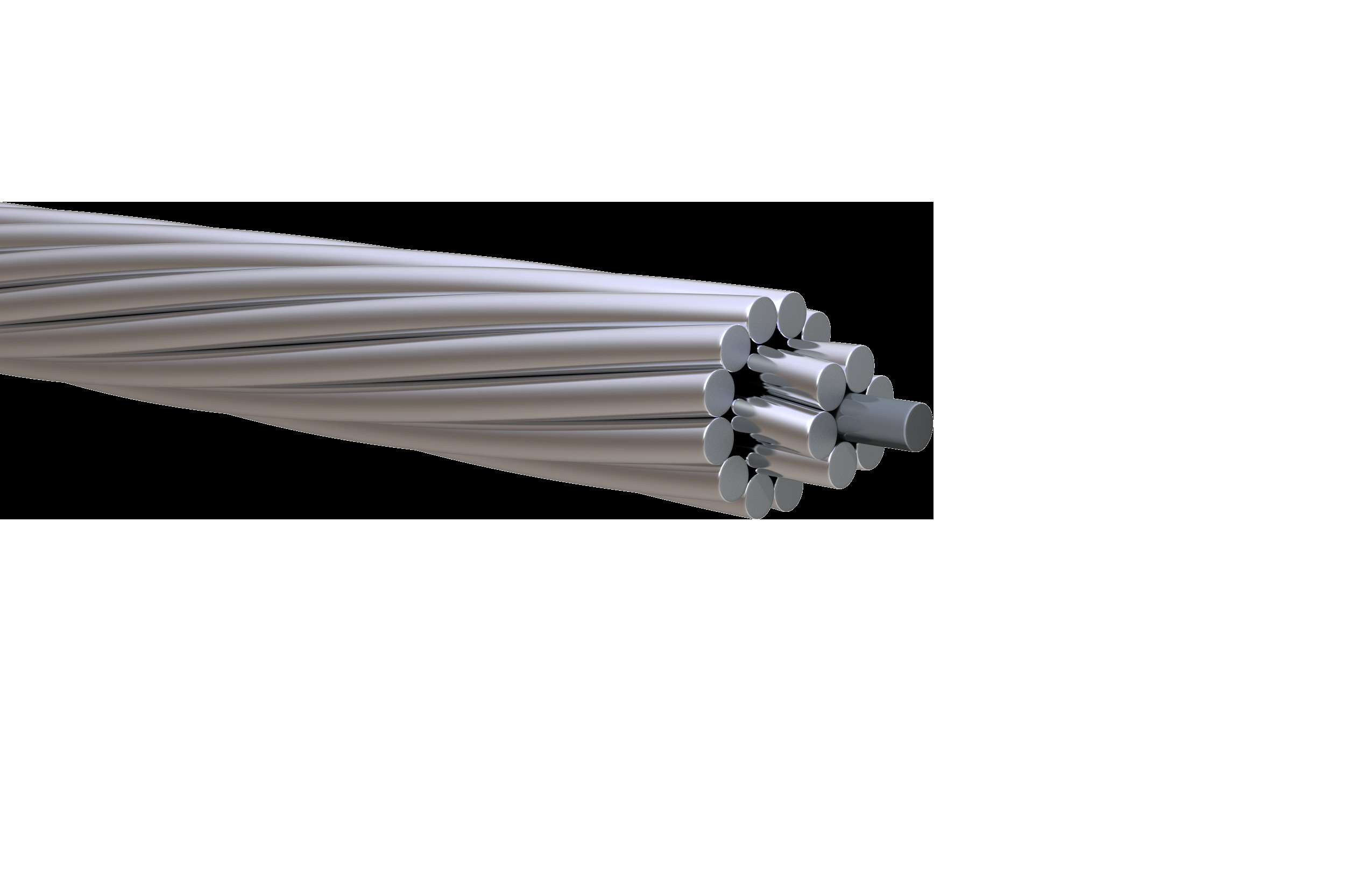Quality ASTM STANDARD Overhead AAC conductor #2 Awg Aluminium Conductor Cable for sale
