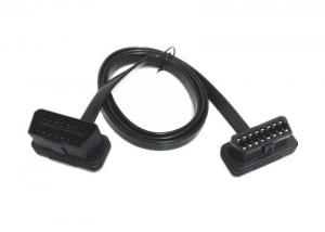 Quality J1962 OBDII Obd2 16 Pin Male To Female Extension Cable Flat And Thin Shape for sale
