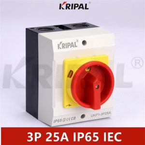 Quality IP65 25A 3 Phase 230-440V Electrical Isolator Switches Waterproof for sale