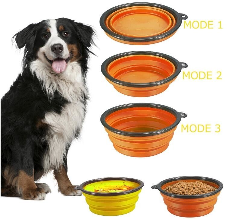 Quality Dog Feeder Eco Friendly Dog Products Food Collapsible Bowl Silicone Travel Pet Water for sale
