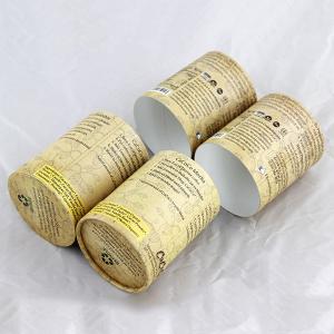 Quality Eco Friendly Kraft Paper Powder Food Cans Packaging With Customized Logo for sale
