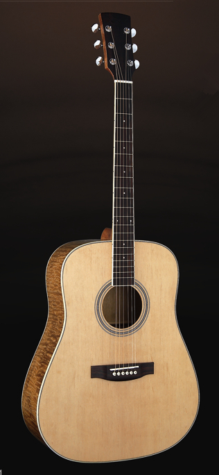 Quality 41inch Good quality Particular Fraxinus rhynchophylla plywood acoustic guitar matt color wholesale AG54 for sale