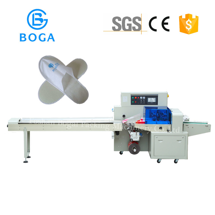Quality Fully Automatic Pillow Type Packing Machine Disposable Slippers Packing for sale