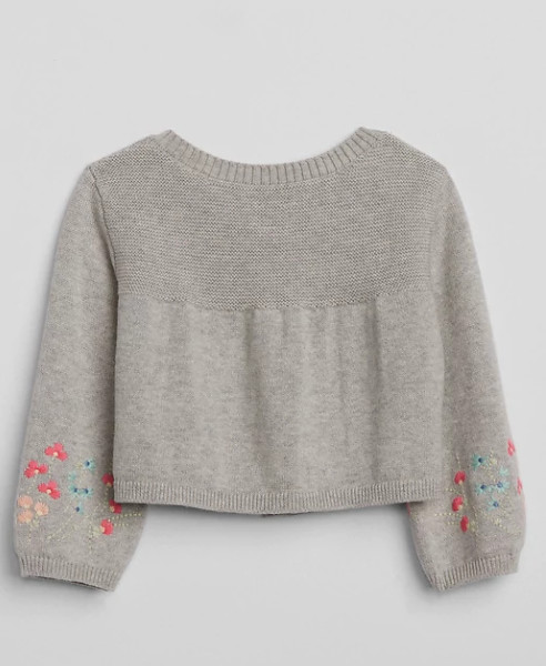 Quality Baby gris Fashion Winter Keep Warm Embroidered Sweater for sale