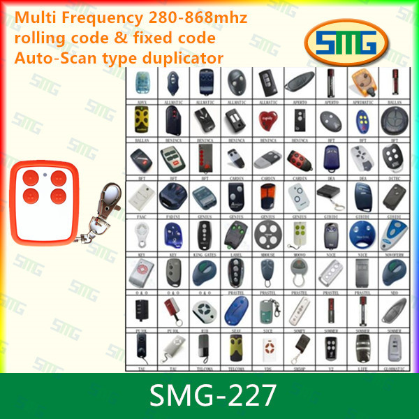 SMG-231 280-868MHZ auto scan frequency Clone remote controller