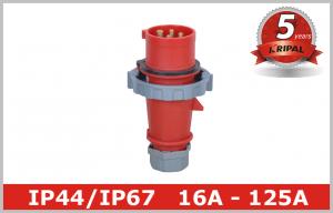 Quality Red 4 Pin 3H Industrial Plugs And Connectors for Reefer Container for sale