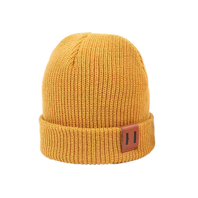 Quality Merino Wool Blend Rib Knit Pleated Beanies And Caps Itch Free With Private Label for sale