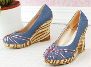 Quality Wedge-Soled Slipsole Shoes for sale