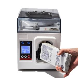 Quality 40MM bundling machine Automatic Banknote Banding Machine Strapping For Paper Money Collecting 220V binding machine for sale