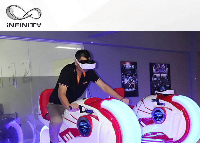 Quality 220V 9D VR Motorbike Racing Game Simulator Virtual Reality Platform for sale