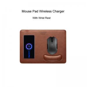 Quality 10W Mouse Pad Wireless Charger With Wrist rest for sale