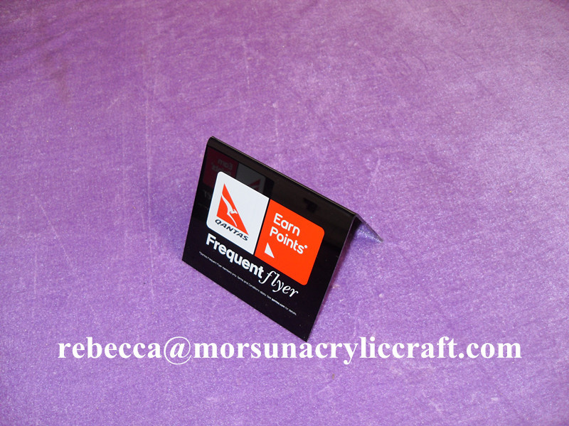 Quality Một khung dấu PMMA màu đen giữ truy cập hàng đầu acrylic bảng lều for sale