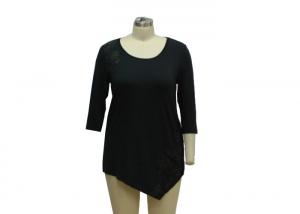 Quality Front Length Back Short Casual Ladies Wear Women'S Plus Size 3 4 Sleeve Tunics for sale