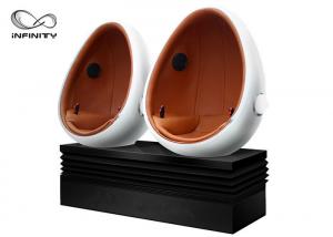 Quality 12D Movie Virtual Reality Station 9D Egg VR Cinema With Smoke / Fog / Leg Sweep for sale