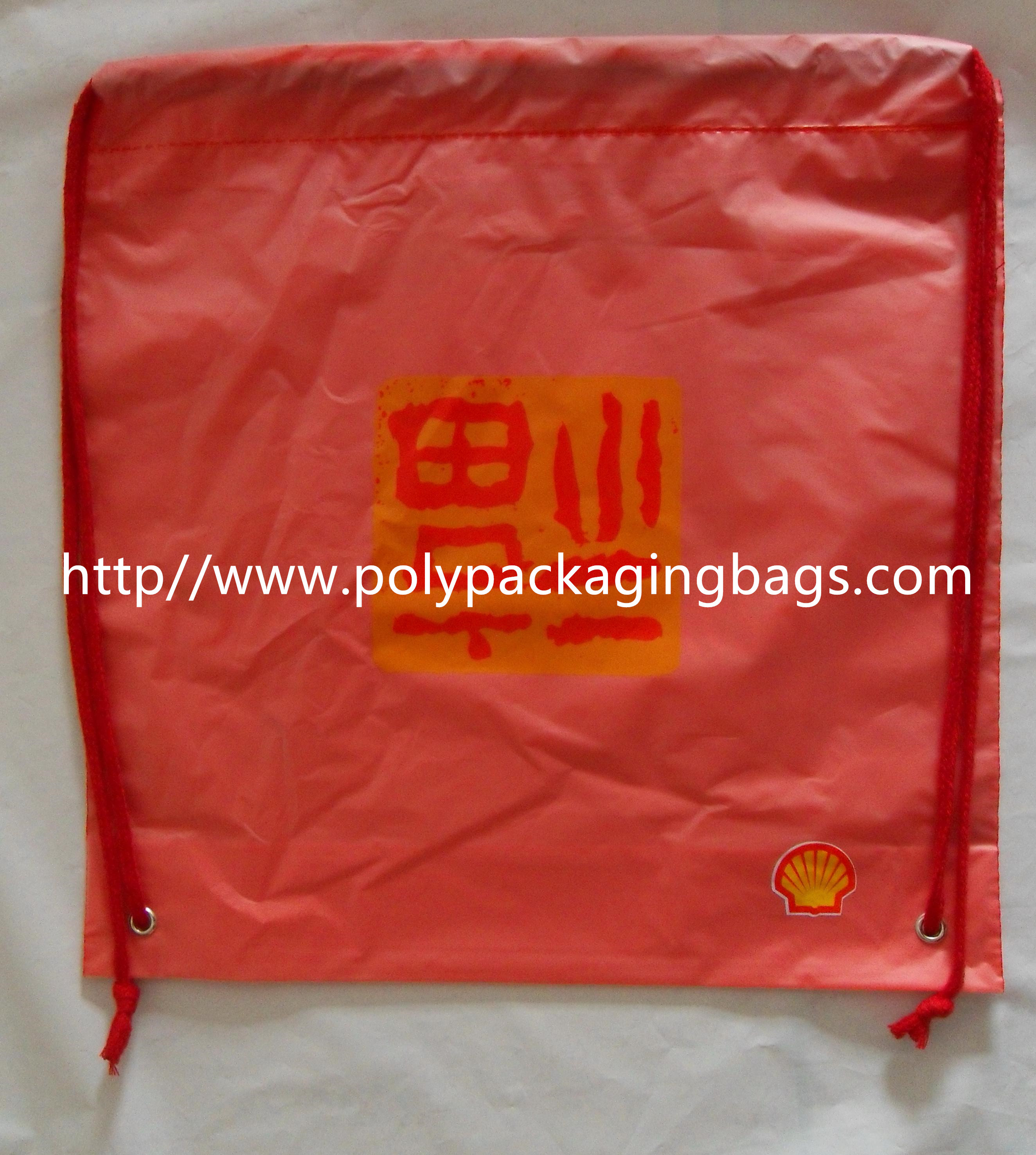 Quality Recyclable Plastic Backpack Sports Drawstring Bags For Hiking / Travel for sale