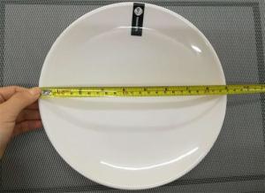 Quality Unbaked Porcelain Dinnerware Sets UNK Plate Diameter 23cm Weight 250g White Color for sale