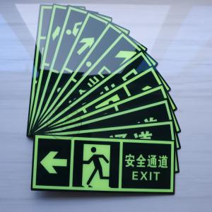 Quality Luminescent Acrylic Sign Board , Fire Instructions Acrylic Cut Out Signage for sale