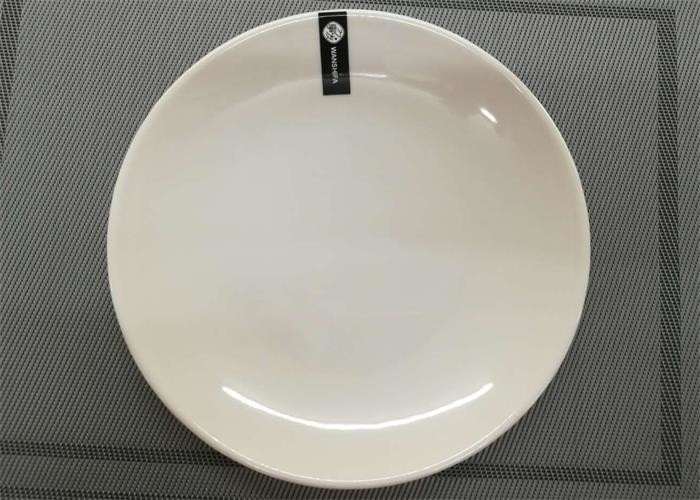 Quality Unbaked Porcelain Dinnerware Sets UNK Plate Diameter 23cm Weight 250g White Color for sale