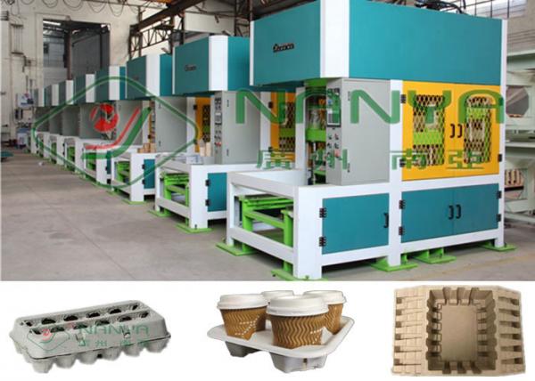Buy Pulp Molding Cup Holer 30KW Hot Press Forming Machine at wholesale prices