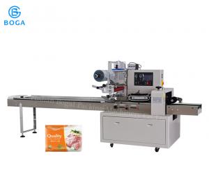 Quality Chicken Fresh Meat  Small Flow Wrapping Machine / Mini Flow Pack Machine for sale