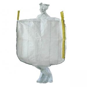 Quality Side Discharge Design Anti Static Bulk Bags Flat Bottom With Spout 500kg / 600kg for sale