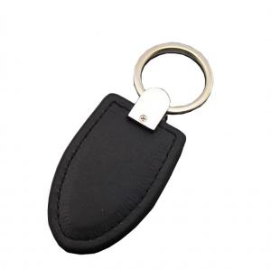 Quality ROHS BM 2D Leather Key Chain Holder Custom Keyring OPP Pack for sale