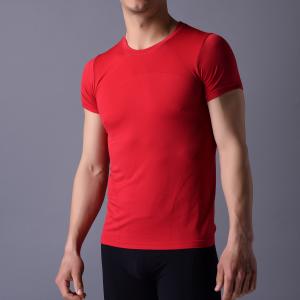 Quality Seamless T-shirt, customized for party, workout,even office. XLSS005, Red Yoga shirt, for sale
