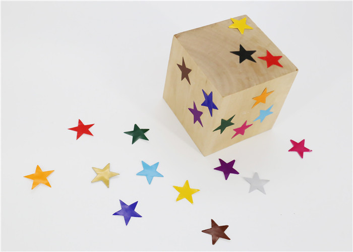 Quality Mixed Size Star Gummed Paper Shapes 80GSM For Decoration Stick - Lick for sale