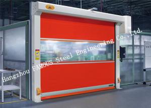 China Automatic High Speed PVC Fabric Aluminium Alloy Electric Roller Shutter Doors on sale