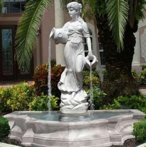 Quality Stone carving fountain white marble carving sculpture,stone carving supplier for sale