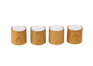 Quality Bamboo Surface Plastic Bottle Caps Recyclable  Environment Friendly for sale