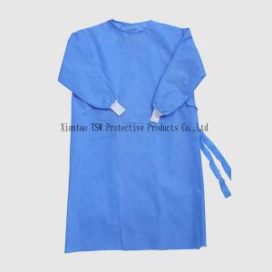 Quality AAMI Level 2 3 4 SMMS SMS Disposable Gown With PE Coating for sale