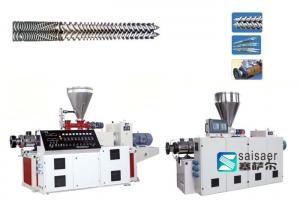 Quality Industrial Plastic Sheet Extrusion Machine Conical Twin Screw Extruder Machine for sale