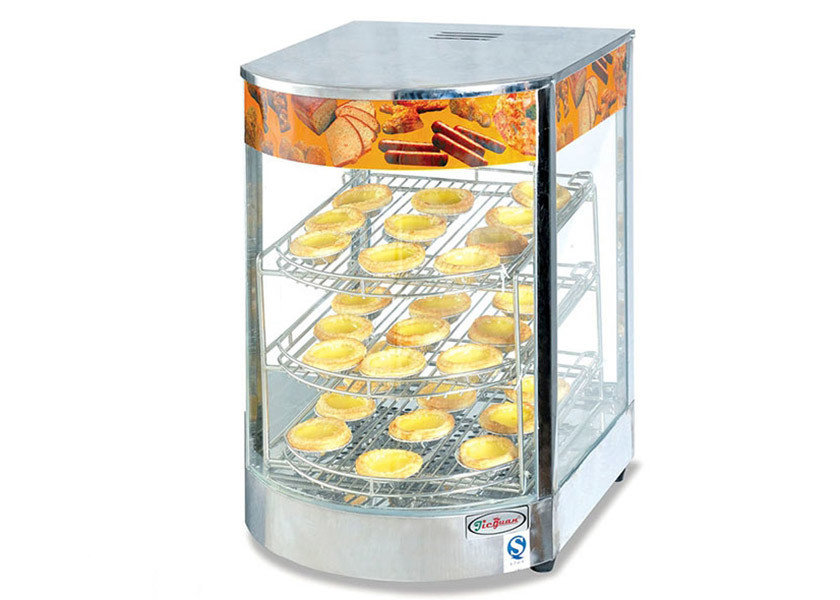 Quality 850W 220V Electric Hot Food Warmer Showcase, Countertop Pizza Warmer Display Cabinet for sale