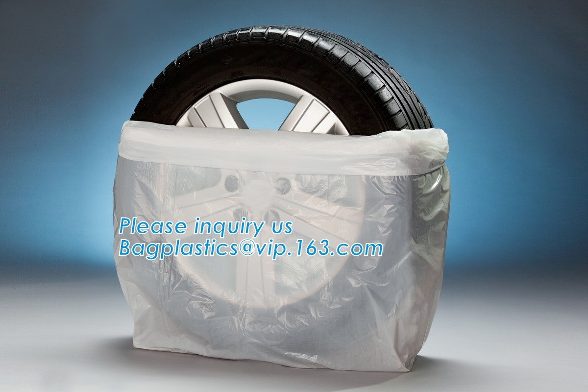 Quality Heavy Duty Wheel Masker Tire Storage Bag , Disposable Tyre Bag On Roll Tire Storage for sale