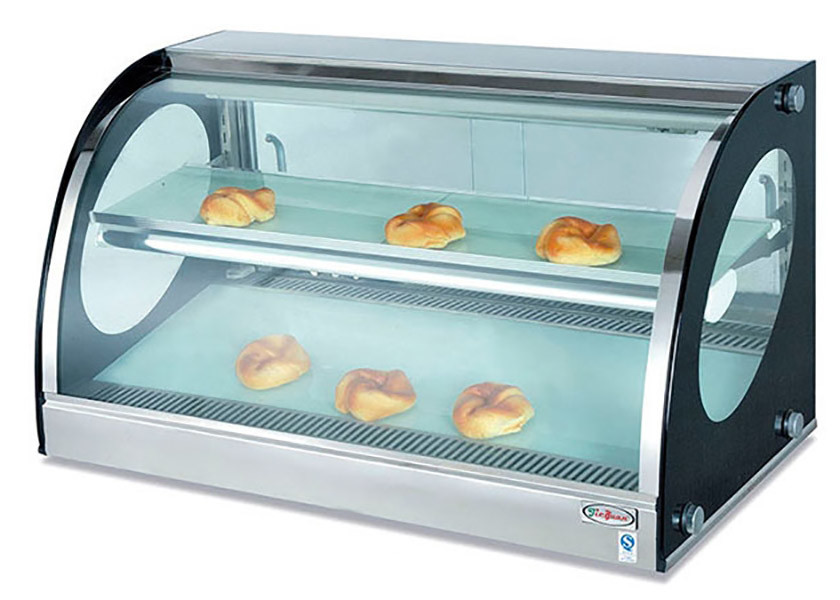 Quality Counter Top Bread Display Cabinet Food Warmer Showcase Electric Heating 40-85°C for sale